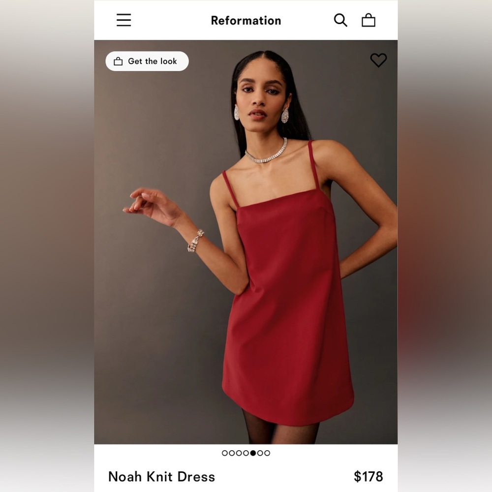 NWT Reformation Noah Knit Dress size 4 - Picture 2 of 3